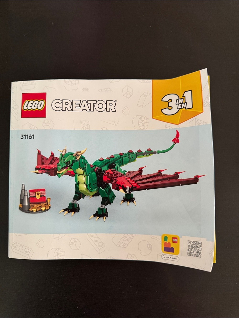 LEGO Creator 3 in 1-Green & Red Dragon 3-in-1 Building Model #31161